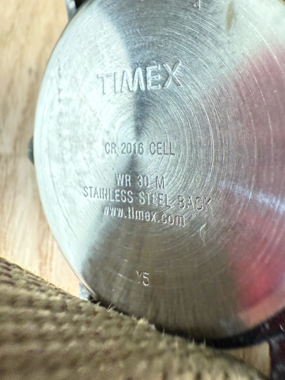 Timex weekender charcoal gray dial military green nylon strap watch NEW BATTERY - Picture 8 of 11